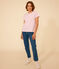 T-shirt REGULAR girocollo in cotone rigato donna AVALANCHE/ SHOCKING