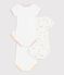 Lot de 3 bodies manches courtes en coton multicolore