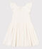 Abito bambina in pizzo sangallo bianco MARSHMALLOW