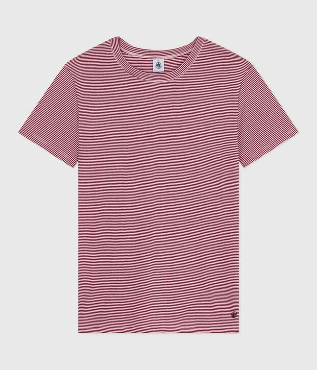 T-shirt L'Iconique a maniche corte in cotone donna rosso/bianco