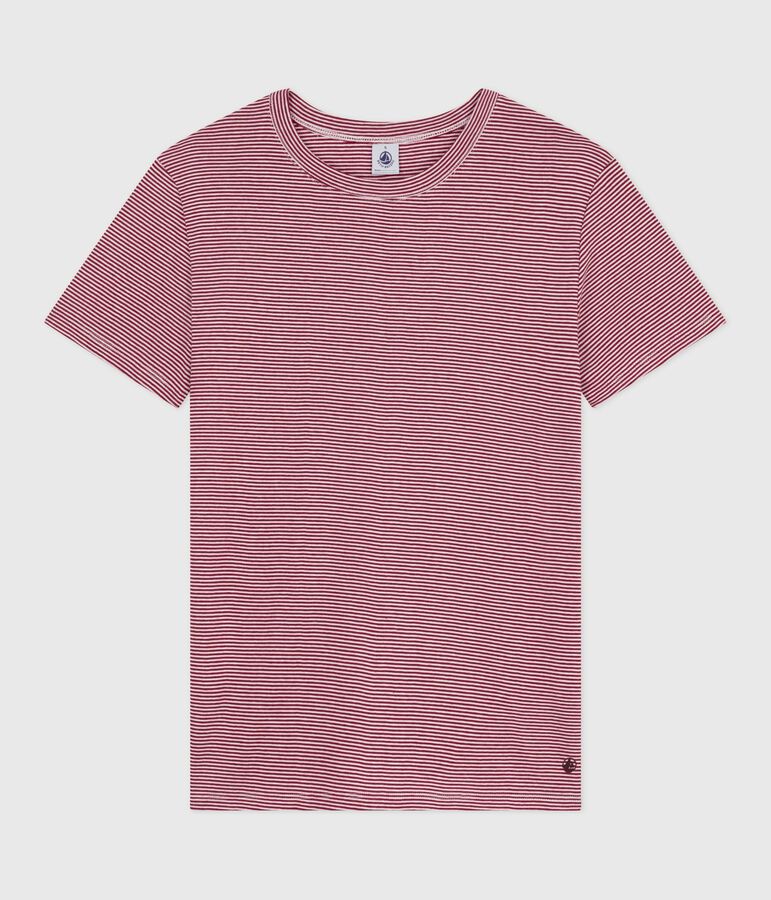 T-shirt L'Iconique a maniche corte in cotone donna rosso/bianco