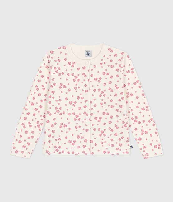 Cardigan in cotone con stampa bambina MILK/ MULTICO