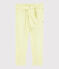 Pantaloni in serge bambina giallo CITRONEL