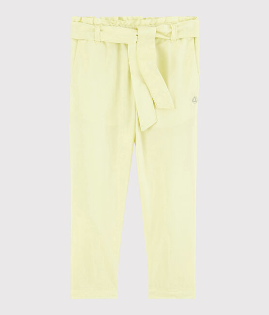 Pantaloni in serge bambina giallo CITRONEL
