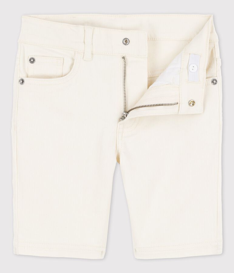 Bermuda in denim bambino ecru AVALANCHE