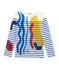marinière creativa donna bianco MARSHMALLOW/blu PERSE