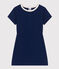 Abito bambina a maniche corte in cotone blu MEDIEVAL