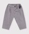 Pantaloni in flanella tinta unita neonato grigio