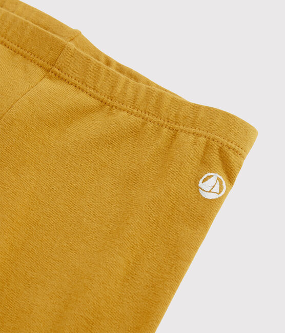 Leggings in jersey bambina giallo BOUDOR