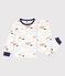 Pigiama in molleton bambino unisex con nuvolette bianco MARSHMALLOW/bianco MULTICO