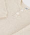 T-shirt maniche lunghe bebè in maglia a costine beige MONTELIMAR CHINE