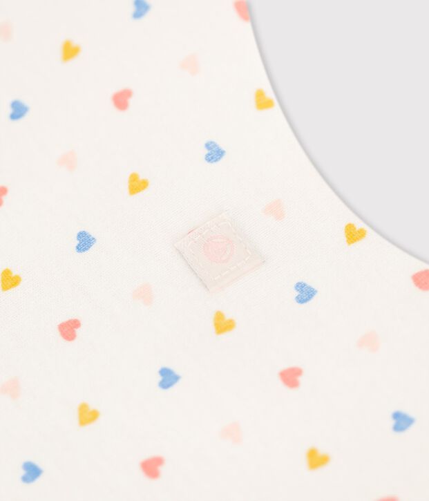 Sacco nanna beb&egrave; in cotone biologico bianco/multicolore