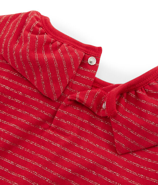 T-shirt maniche lunghe bambino rosso TERKUIT/giallo OR