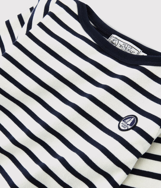 Marini&egrave;re in jersey bambina - bambino bianco/blu