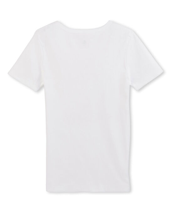 T-shirt maniche corte scollo a V uomo bianco ECUME