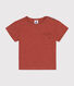 T-shirt bebè a maniche corte in jersey fiammato