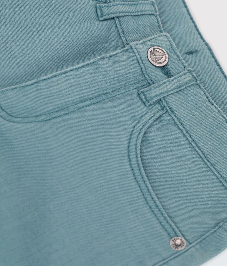 Short in denim bambina verde BRUT