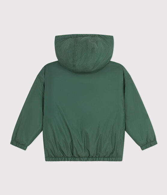 Giacca a vento calda da bambino verde CROCO