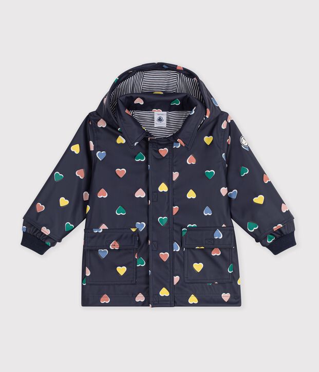 Cerata iconica con stampa a cuori neonata blu/multicolore