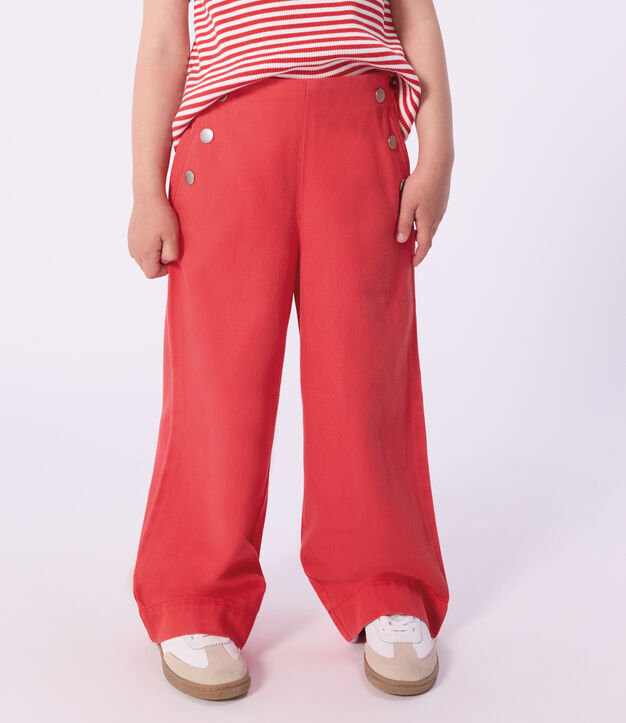 Pantaloni in denim bambina rosso