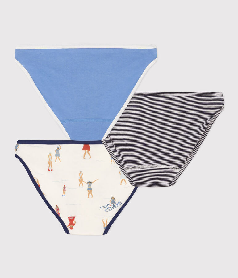 Confezione da 3 slip in cotone donna multicolore