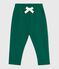 Pantaloni in cotone tinta unita neonato verde EVERGREEN