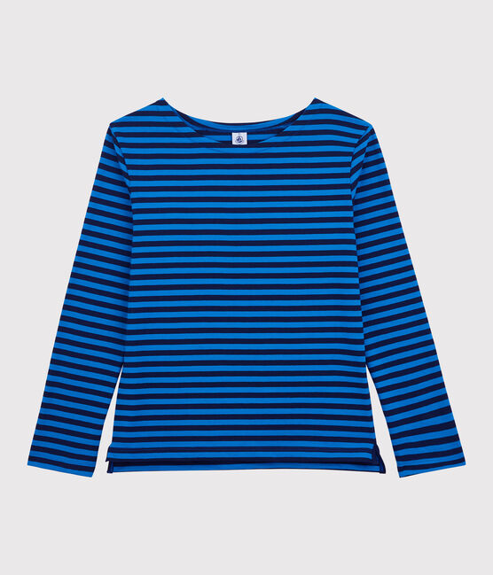 T-shirt marinière in cotone Donna blu SMOKING/ RUISSEAU