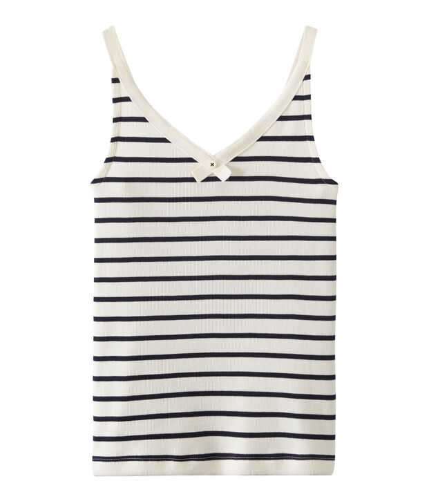 Canotte 100 anni culotte donna bianco/blu