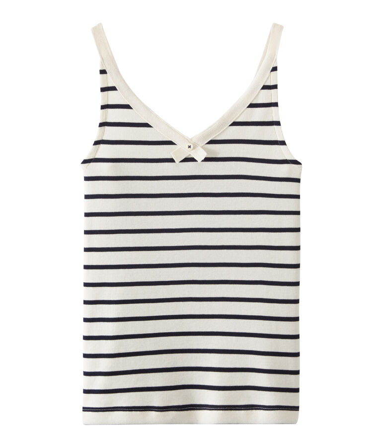 Canotte 100 anni culotte donna bianco/blu