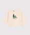 T-shirt a maniche lunghe in jersey sottile neonato ecru AVALANCHE