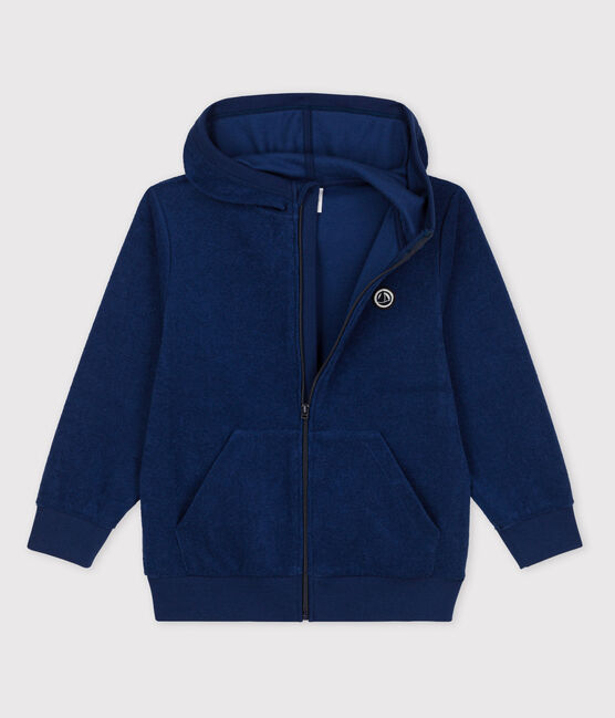 Felpa con cappuccio bambina/bambino blu MEDIEVAL