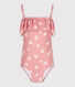 Costume da bagno intero a fiori bambina