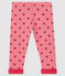Pantalone in fantasia bebè femmina rosa CHEEK/rosso TERKUIT