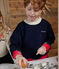 Felpa in molleton stampato bambino unisex blu SMOKING