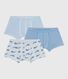 Set di boxer in cotone con stampa di balene in vita bambino