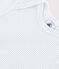 Body a maniche corte in cotone con stampa neonato GOMME/ MARSHMALLOW
