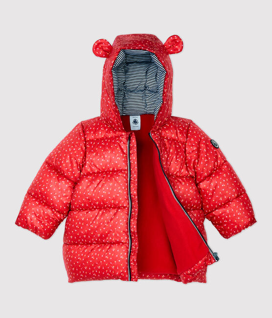 Piumino trapuntato bebè. rosso TERKUIT/bianco MULTICO