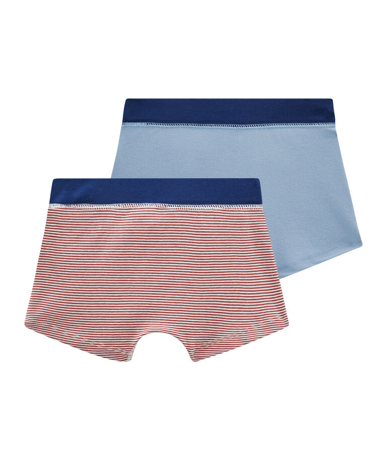 Duo boxer bambino in cotone multicolore