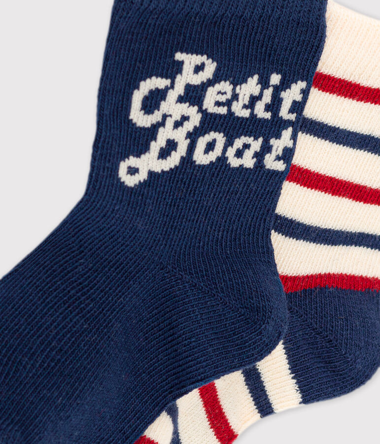 Confezione da 2 paia di calzini beb&egrave; multicolore