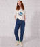 T-shirt LE BOXY in cotone donna bianco MARSHMALLOW