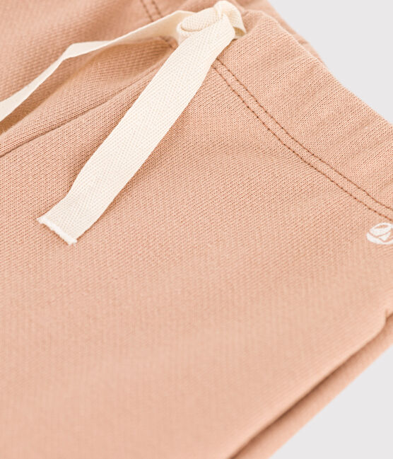 Pantaloni bebè in tessuto felpato tinta unita beige VINTAGE