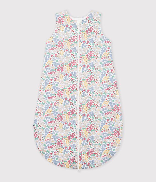 Sacco nanna neonato in cotone con stampa a fiori TOG 2 bianco/multicolore