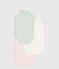 Set di 3 body con spalline in cotone a fiori neonato variante 1