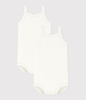 Confezione da 2 body con spalline bebè femmina - 2