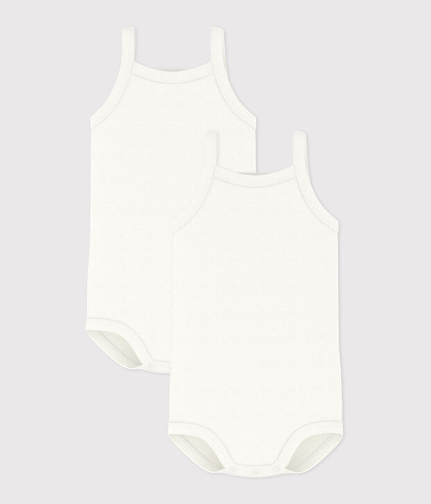 Confezione da 2 body con spalline beb&egrave; femmina multicolore