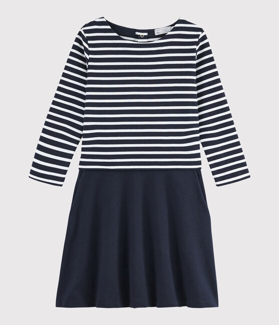 Abito marinière Donna blu SMOKING/bianco MARSHMALLOW