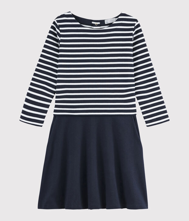 Abito marini&egrave;re Donna blu/bianco