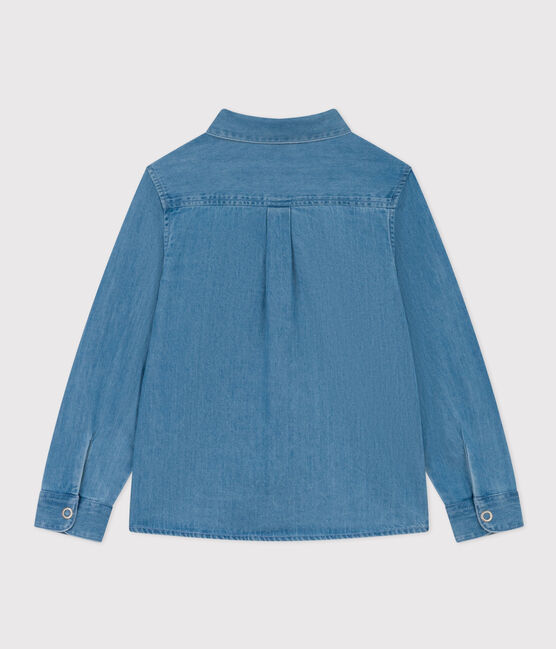 Camicia bambino in denim leggero blu DENIM CLAIR