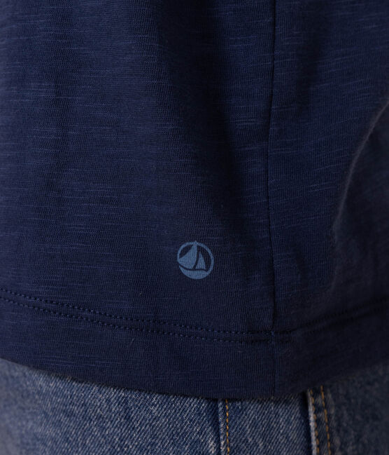 T-shirt LE DROIT girocollo in cotone Donna blu INCOGNITO