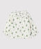 Blusa bebè in garza di cotone biologico a fiori bianco MARSHMALLOW/bianco MULTICO